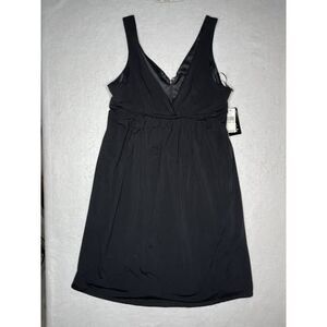 NEW Essentials by ABS Black Cocktail Dress Size XL 1/2 Back Zip